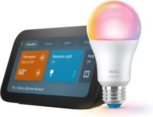 Echo Show 5 (newest model) with WiZ 60W A19 LED Smart Color Bulb - Connects to Your Wi-Fi - E26 Base - Control with Voice or App - Matter Compatible Explore the Amazon Echo Show 5 with WiZ Smart Bulb. Uncover features, pros & cons, user opinions, and why this smart home duo is essential for your space.